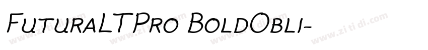 FuturaLTPro BoldObli字体转换